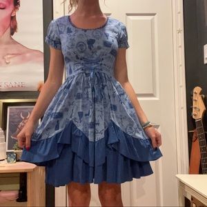 Disney Beauty And The Beast Ruffle Dress